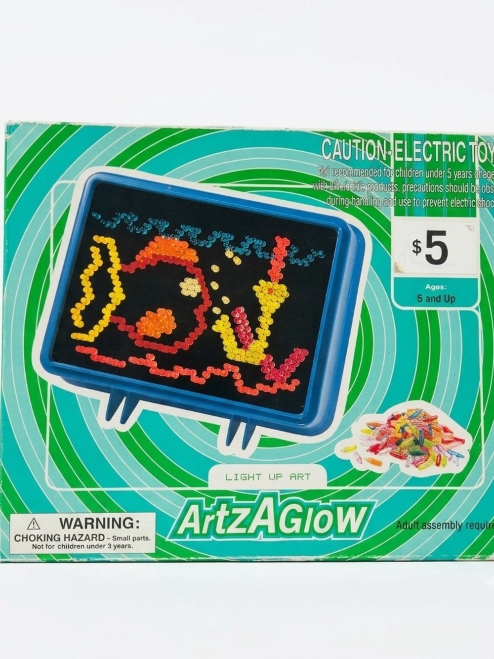 Vintage 2002 ArtzAGlow Light Up Art Toy Sealed
